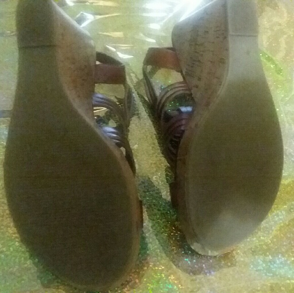 💜#W142 MOSSIMO WEDGE HEEL SANDALS Sz 11 - Picture 3 of 7